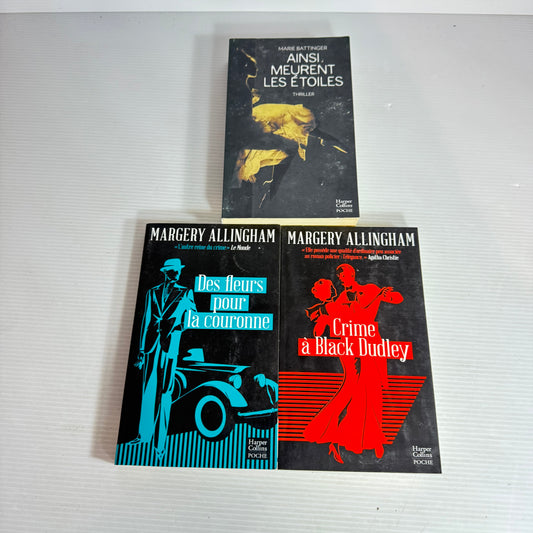 Margrey Allingham French Language Crime Book Bundle x 3 Books (2568)