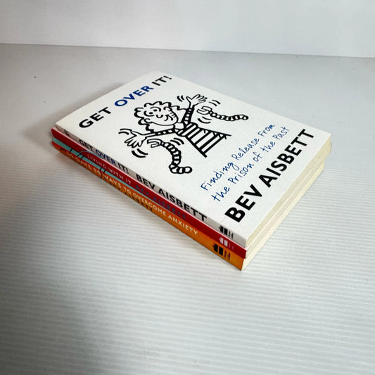 Bev Aisbett Book Bundle x 3 Books : Get Over It, 30 Days 30 Ways To Overcome Anxiety, Living With It (2125)