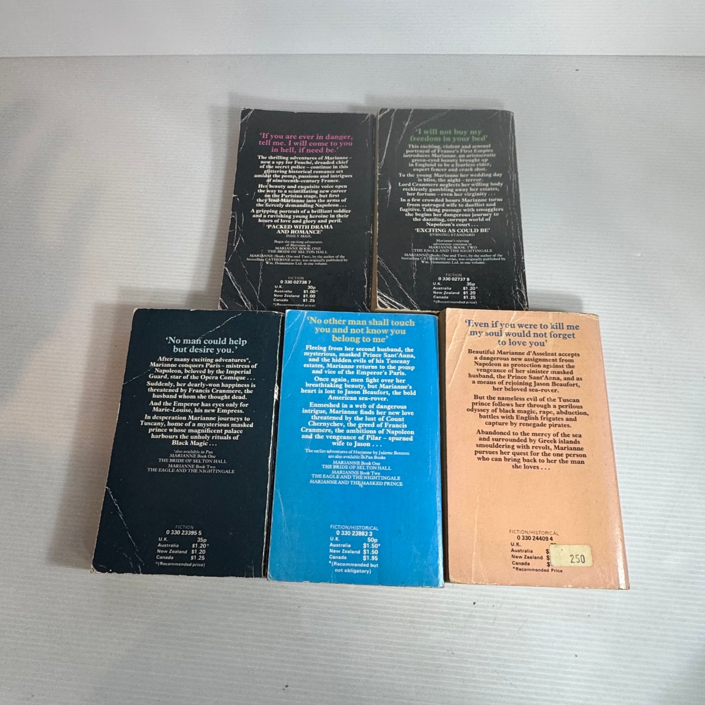 Juliette Benzoni Vintage Marianne Book Bundle x 5 Books (2575)