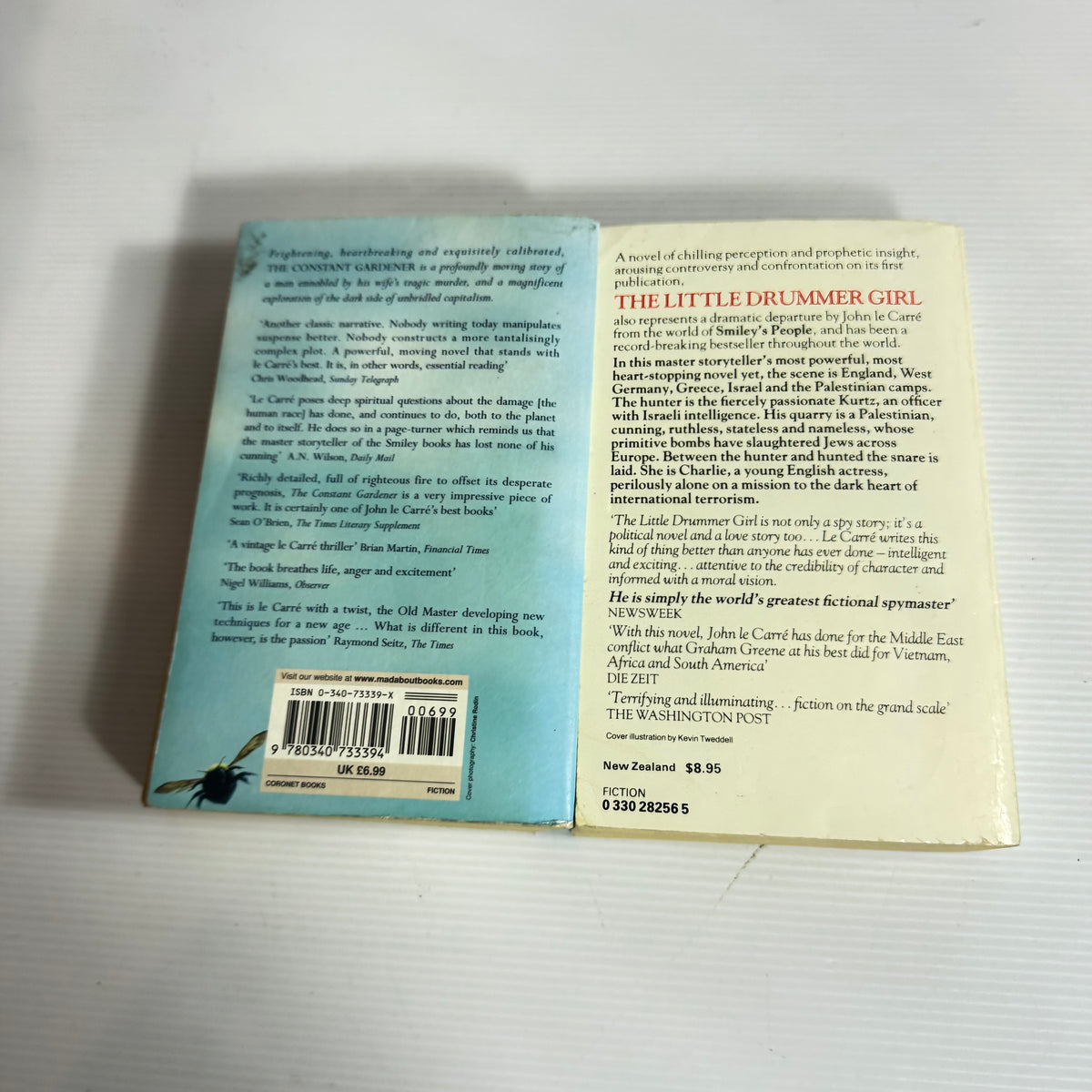 Le Carre Bundle x 2 : The Little Drummer Girl & The Constant Gardener (3388)