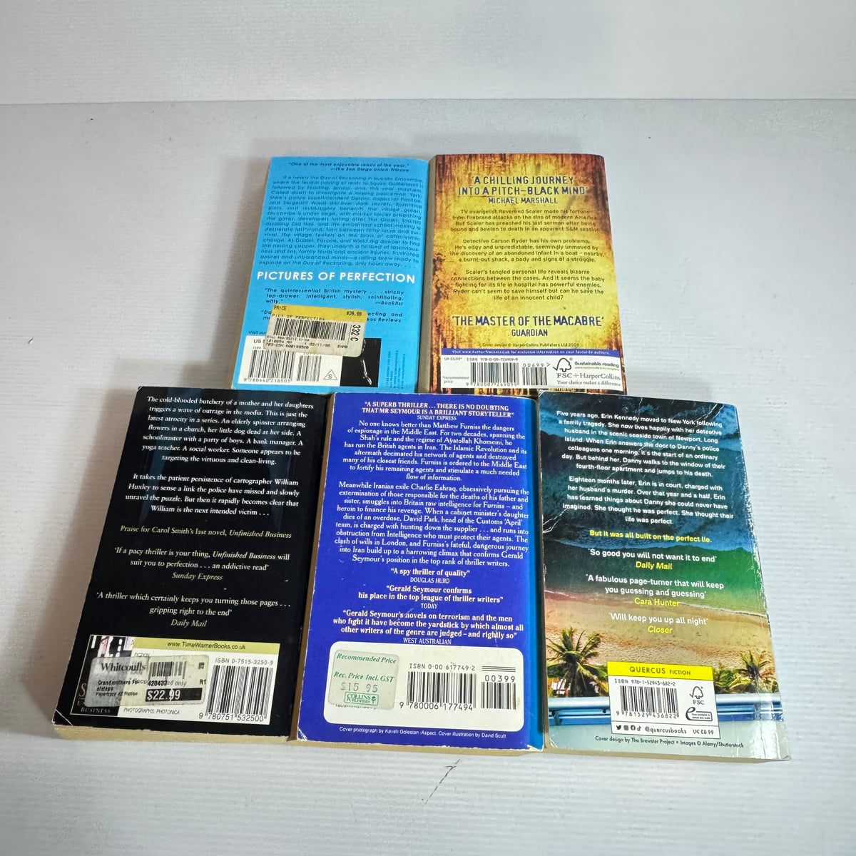 Crime Bundle x In The Blood - J.A. Kerley, Pictures of Perfection - Reginald Hill, Home Run - Gerald Seymour, The Perfect Lie - Jo Spain, Grandmother's Footsteps - Carol Smith(3468)