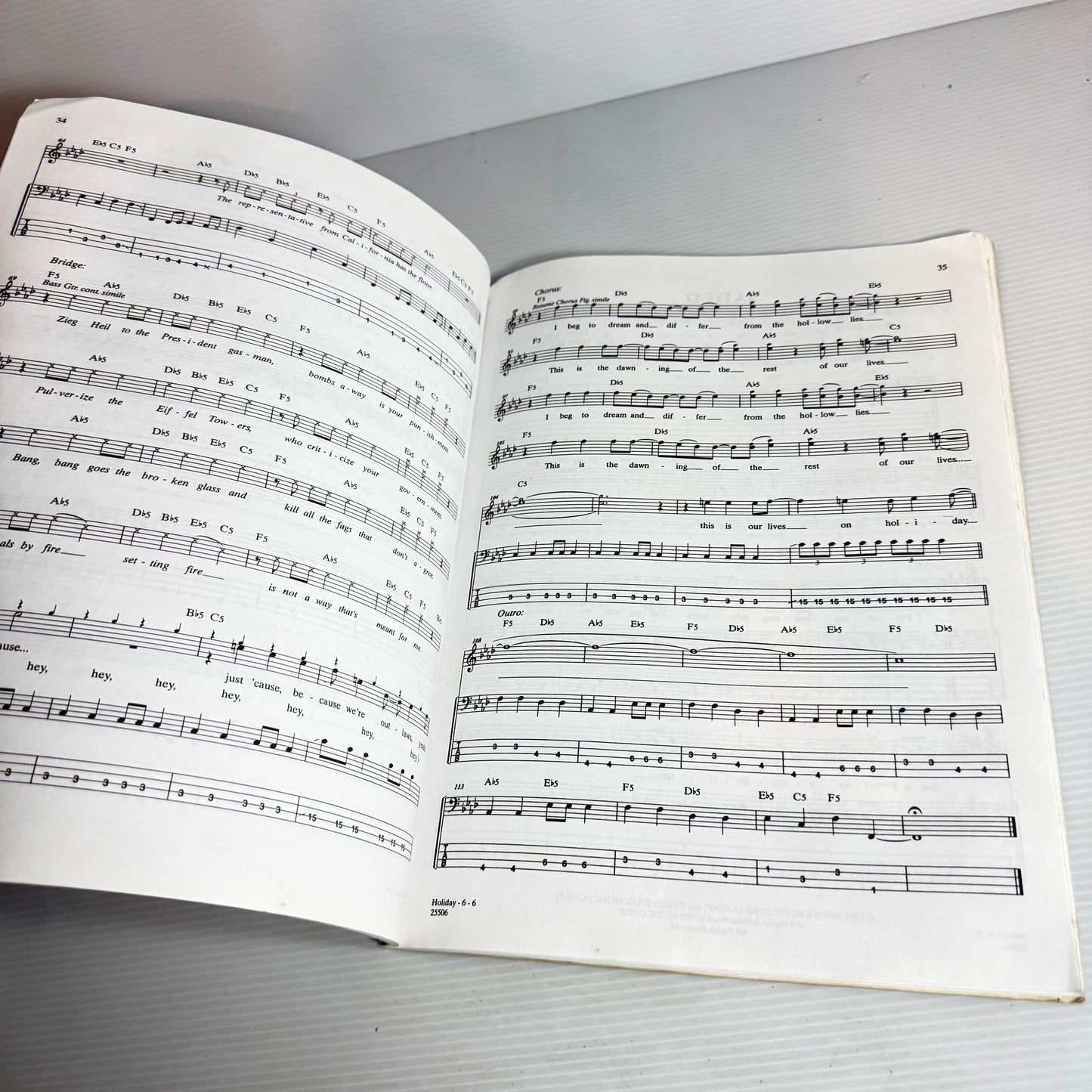 Bass Anthology Green Day