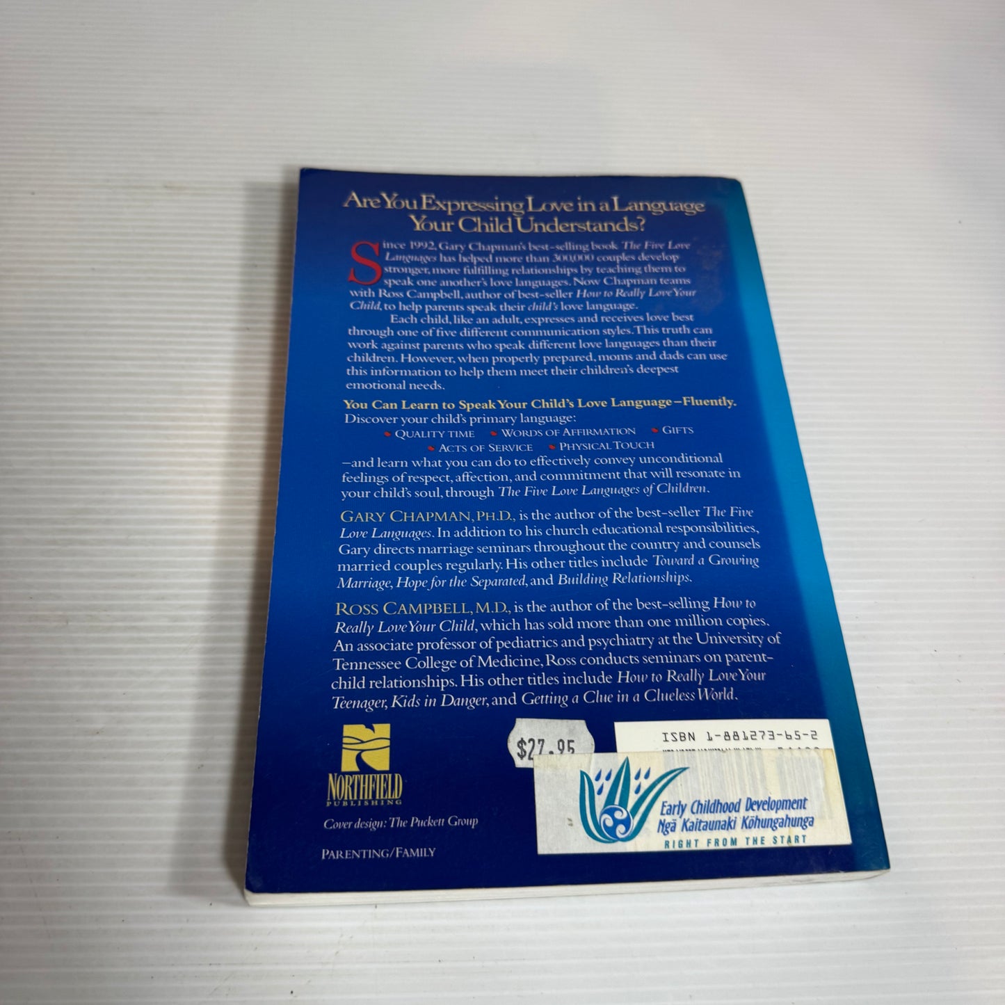 The Five Love Languages of Children - Gary Chapman & Ross Campbell, M.D.