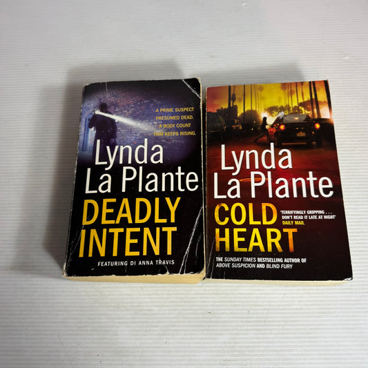 Lynda La Plante Book Bundle x 2 : Cold Heart & Deadly Intent (2952)