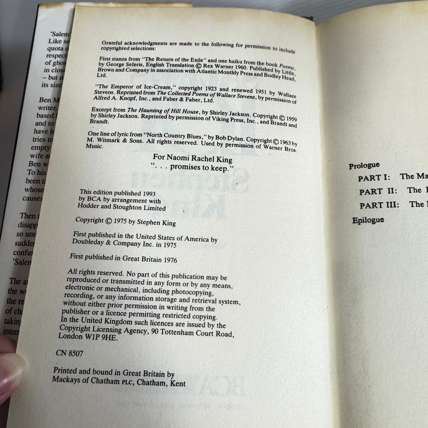 Salem's Lot - Stephen King (Vintage 1993)