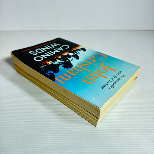 John Grisham Book Bundle x 2 : Playing for Pizza & Camino Winds (2430)