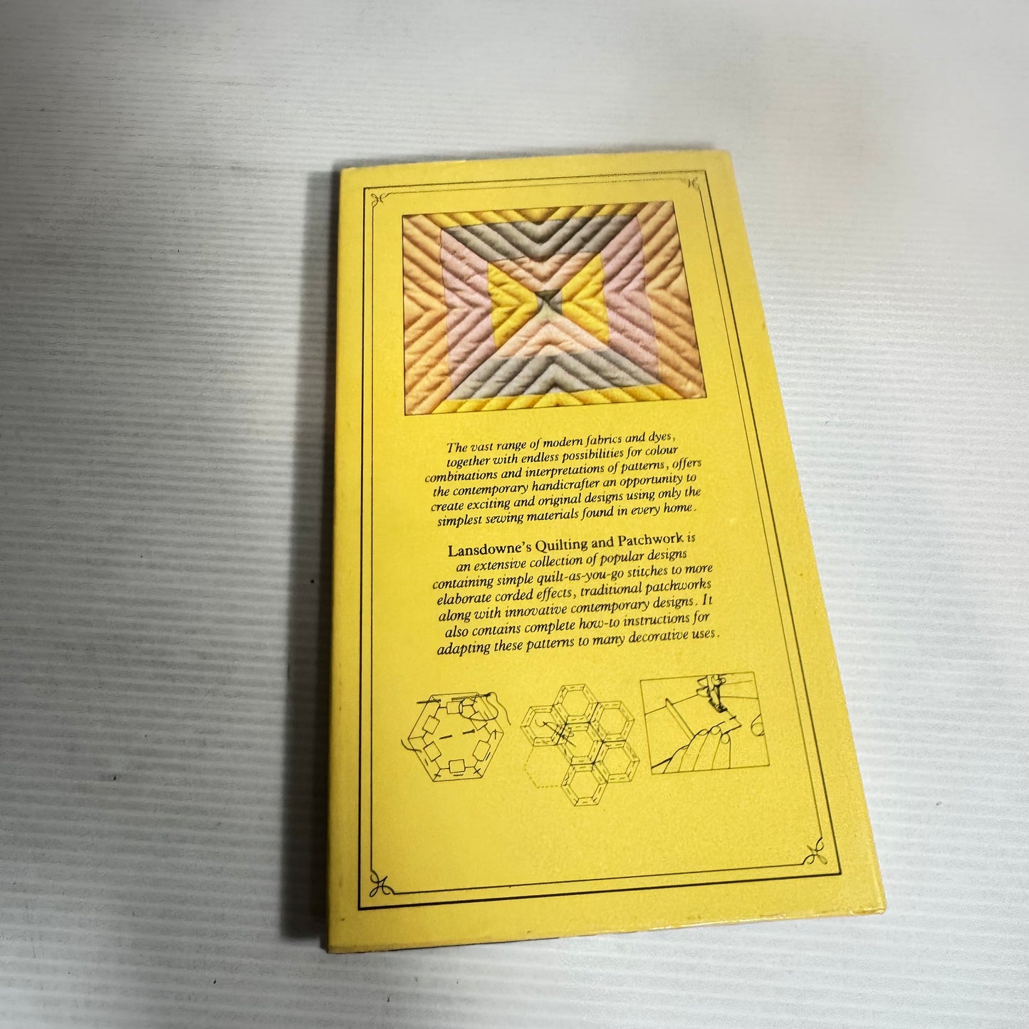 Landowne's Quilting And Patchwork : An Illustrated Pocket Guide to Over 40 Beautiful Patterns (Vintage 1983)