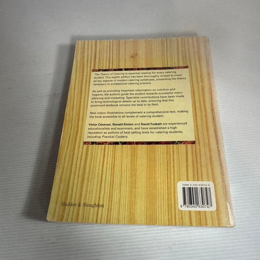The Theory Of Catering (8th Edition) - Ronald Kinton, Victor Ceserani & David Foskett