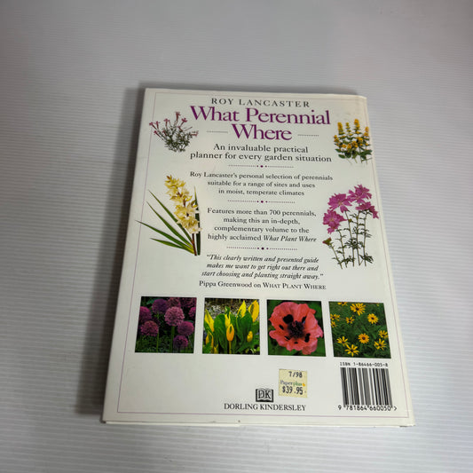 What Perennial Where - Roy Lancaster