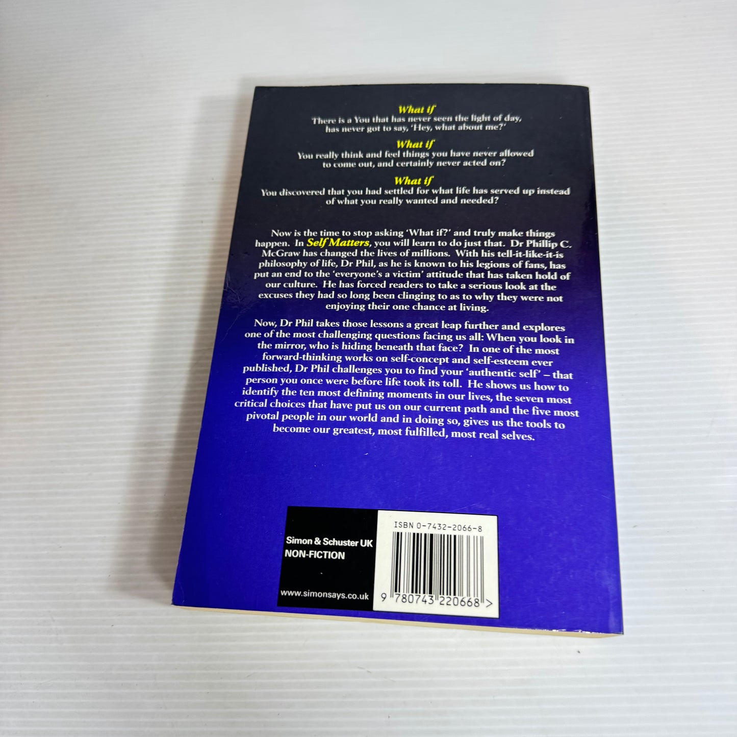 Self Matters : Creating Your Life From the Inside Out - Dr Phillip C. McGraw