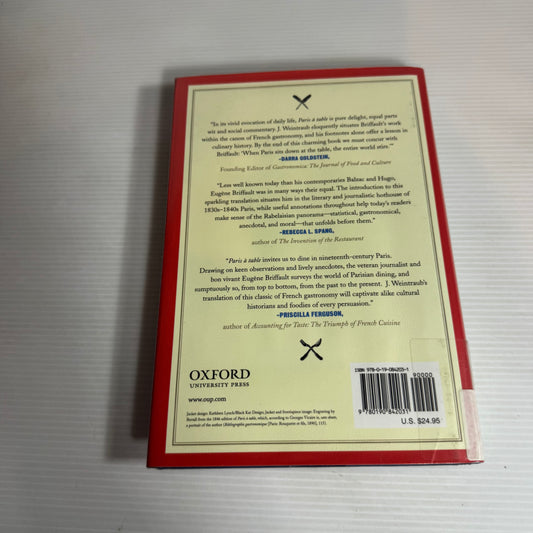 Paris A Table 1846 - Eugene Briffault (Translated and Edited by J. Weintraub)