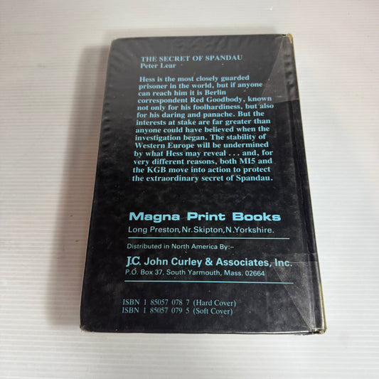 The Secret of Spandau - Peter Lear (LARGE PRINT)