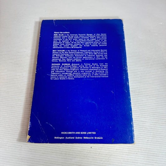 Personnel Practice : A Guide for Effective Supervision - C. R. Ellis, R.E. Taylor, R.S. Rudman (Vintage 1975)