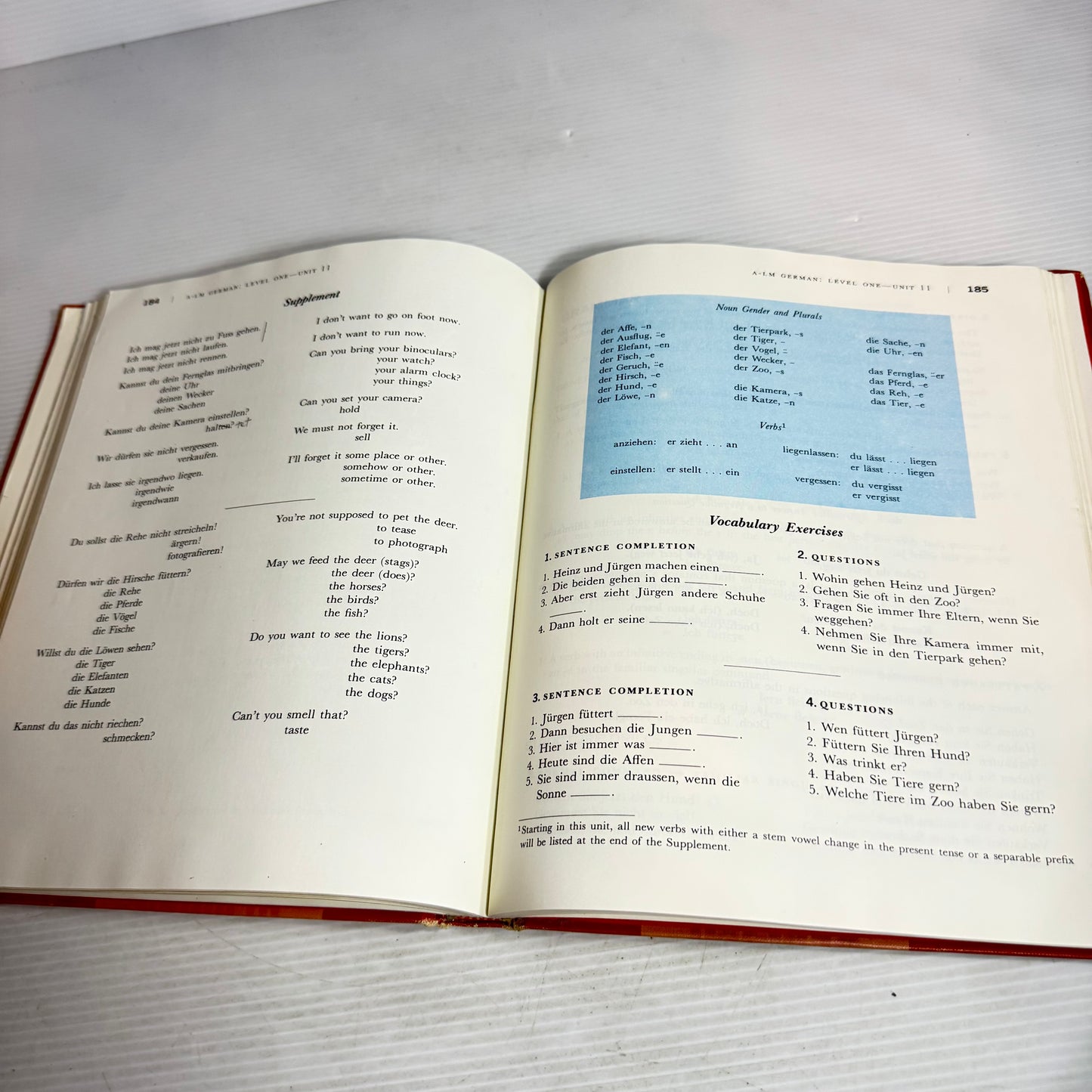 A-LM German Level One 2nd Edition - Harcourt, Brace & World (Vintage 1969)