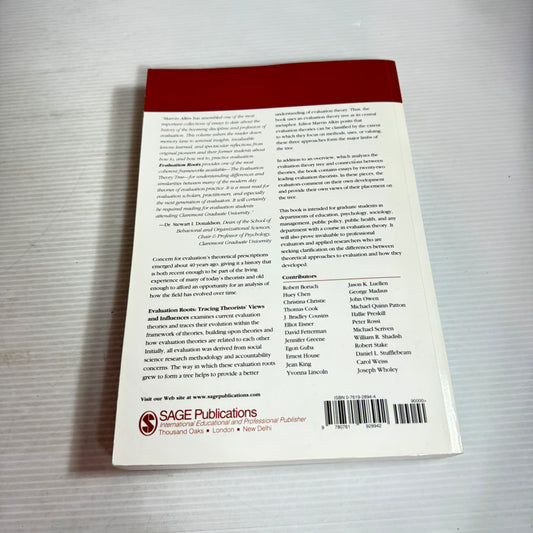 Evaluation Roots : Tracing Theorists' Views and Influences - Edited by Marvin C. Alkin