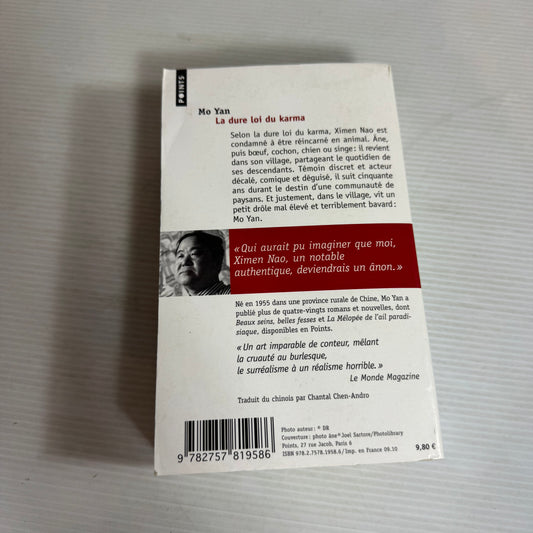 La Dure Loi Du Karma - Mo Yan (French Language)