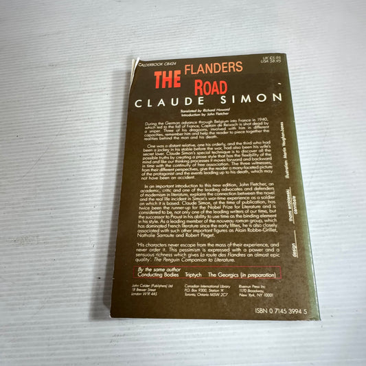 The Flanders Road - Claude Simon (Vintage 1985 First Edition)