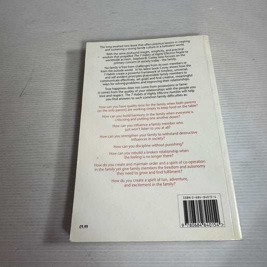 The 7 Habits Of Highly Effective Families - Stephen R. Covey