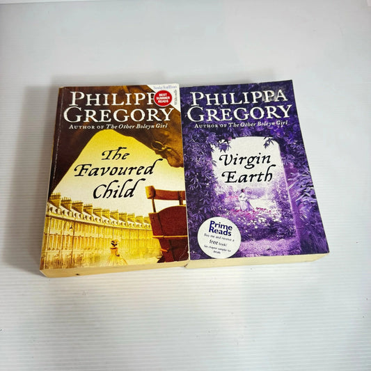 Philippa Gregory Book Bundle x 2 : Virgin Earth & The Favoured Child (2298)
