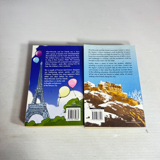 Jacqueline Harvey Book Bundle x 2 : Alice Miranda in Scotland & Alice Maranda in Paris (2984)