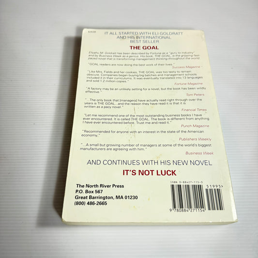 It's Not Luck - Euyahu M. Goldratt