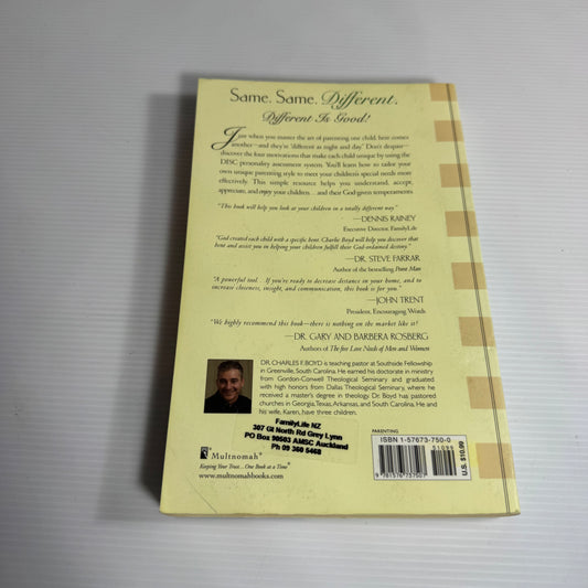 Different Children, Different Needs : The Art of Adjustable Parenting - Charles F. Boyd