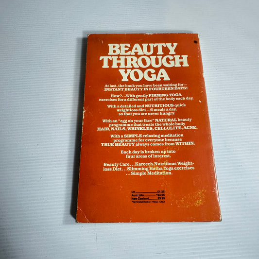 Beauty Through Yoga : Slim and Trim in Fourteen Days! - Kareen Zebroff (Vintage 1978)
