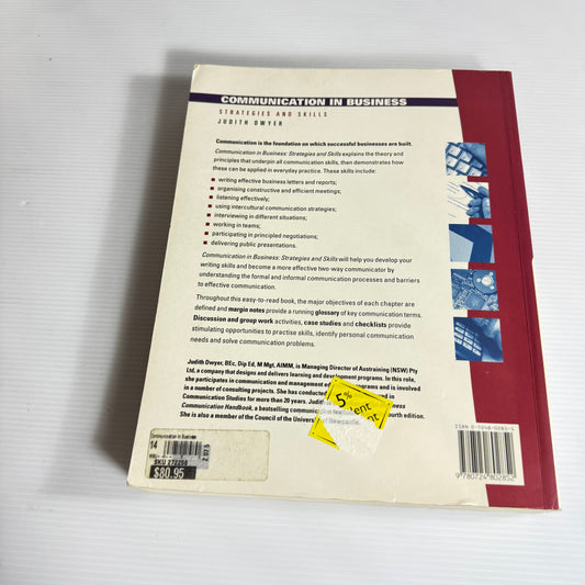 Communication In Business: Strategies And Skills - Judith Dwyer (1999)