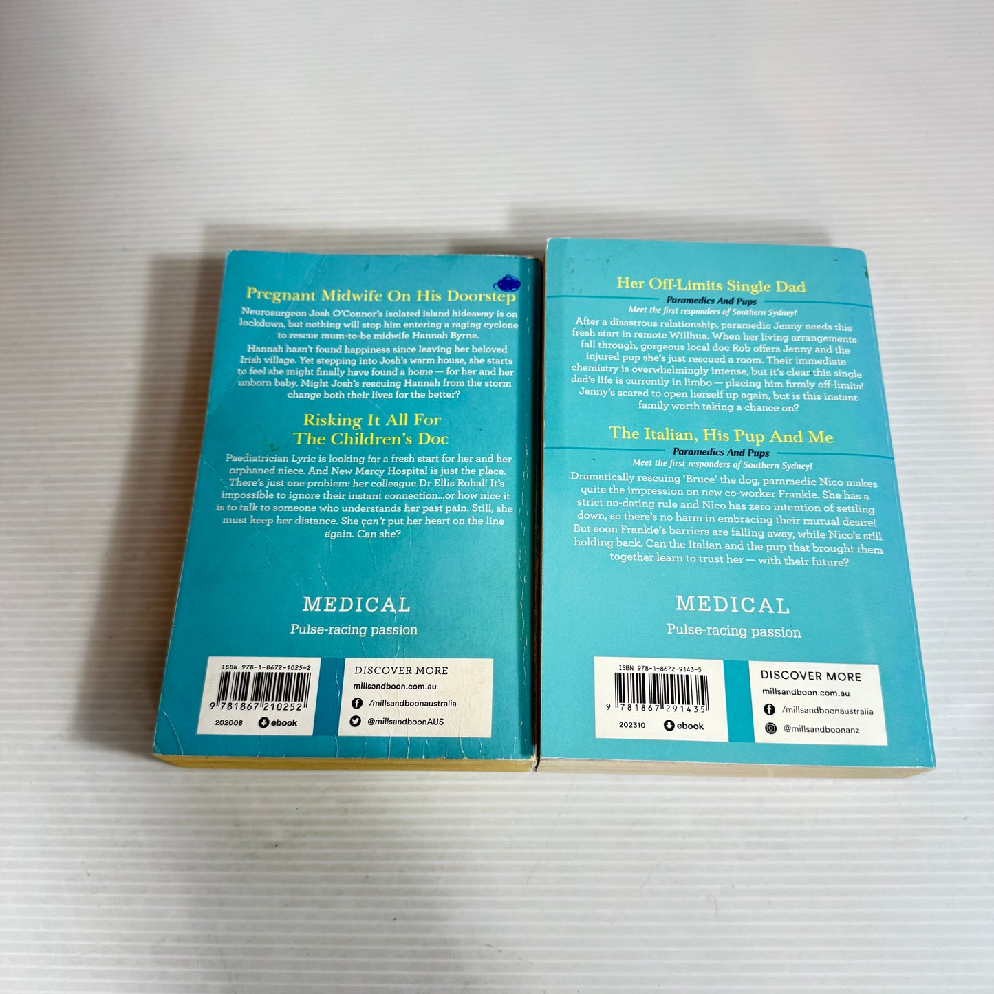 Mills & Boon Large Print Medical Book Bundle 2 x Books 4 x Stories (2510)