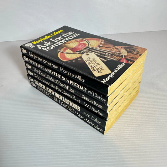 Keyhole Crime Vintage Book Bundle x 6 Books ; Books 11, 13, 19, 21, 26, & 29 in series (Vintage 1980's) (2201)
