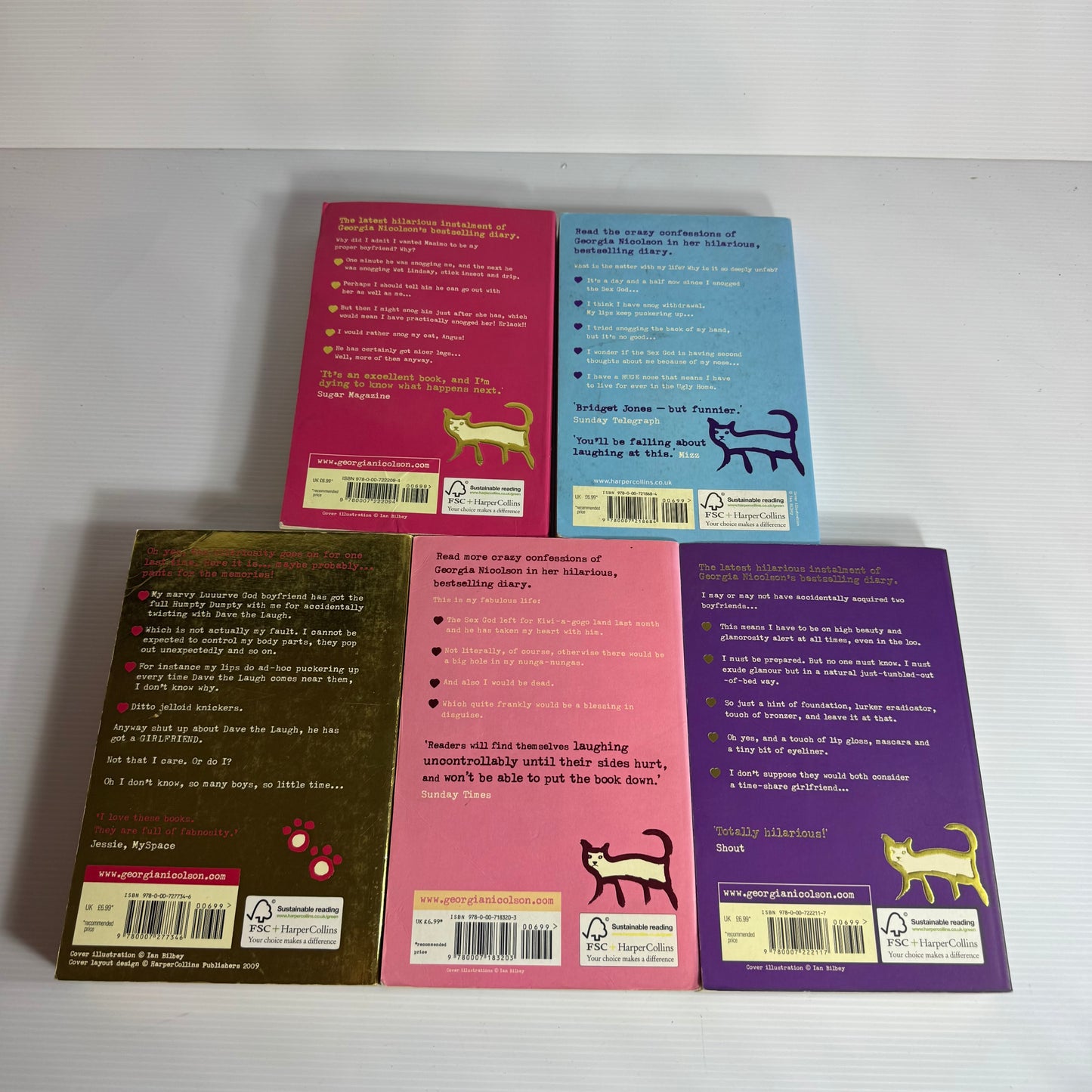 Louise Rennison Contemporary Humor Book Bundle x 5 Books (3115)