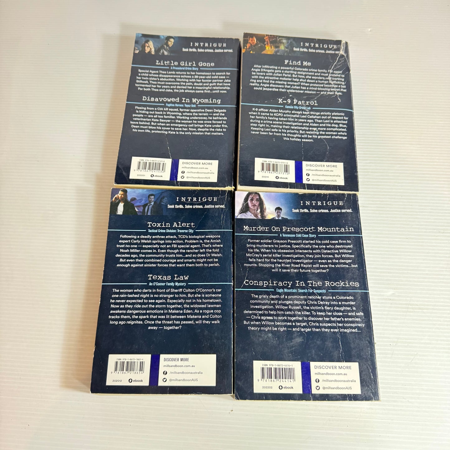 Mills & Boon Intrigue Romance Book Bundle - 4 Books with 8 Stories (2553)