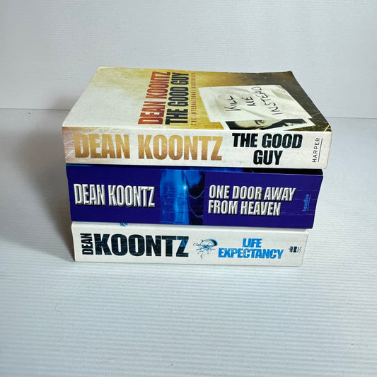 Dean Koontz Bundle x 3 : Kill Me Instead, Life Expectancy, One Door Away From Heaven (3463)