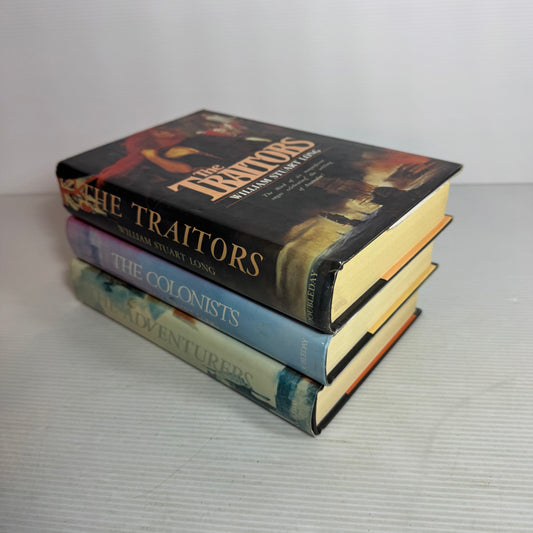 William Stuart Long Vintage Book Bundle x 3 : The Traitors, The Colonists, The Adventures (2829)