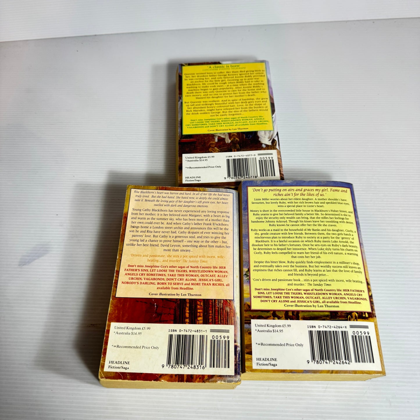 Josephine Cox Book Bundle x 4 Books (2468)