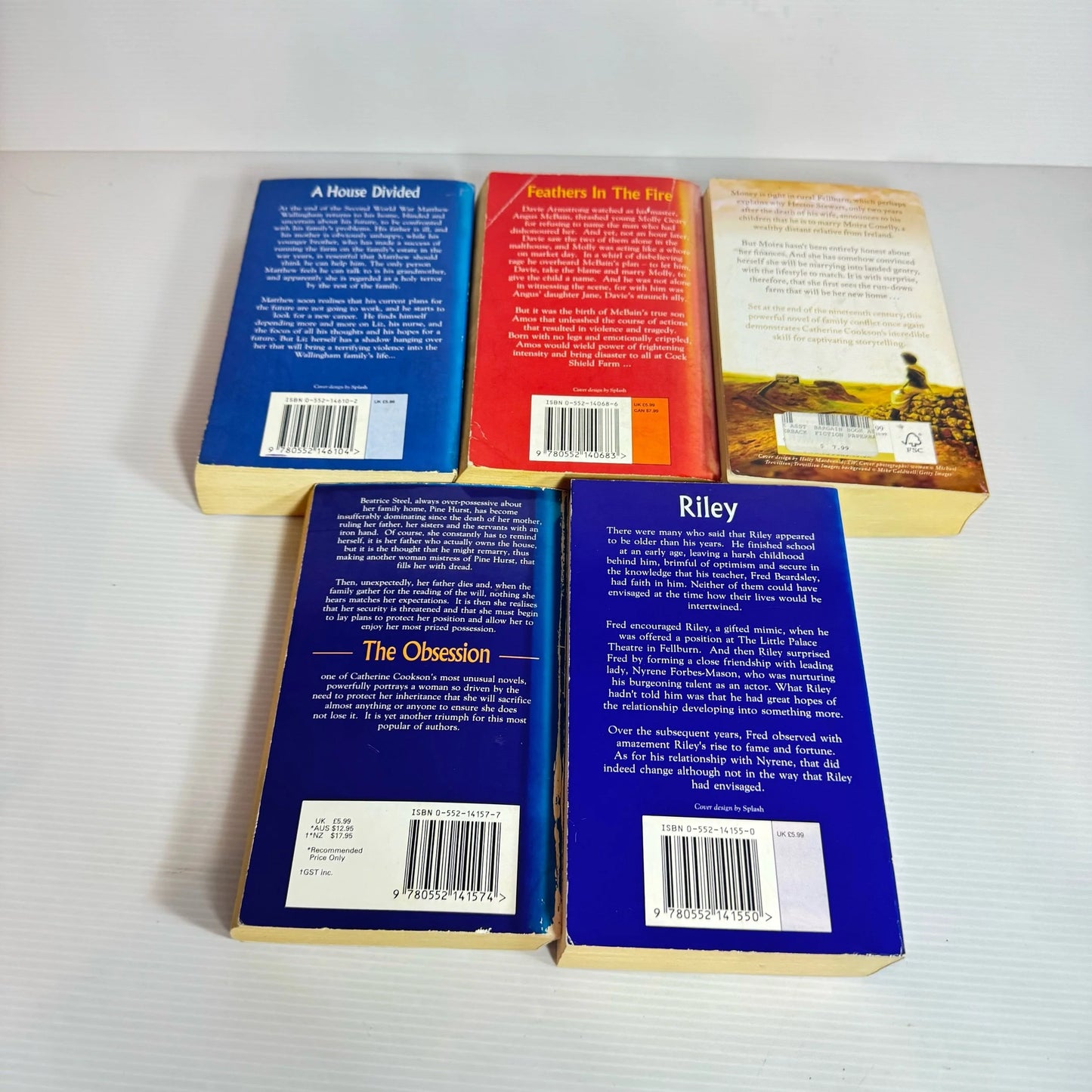 Catherine Cookson Book Bundle x 5 Books (2305)