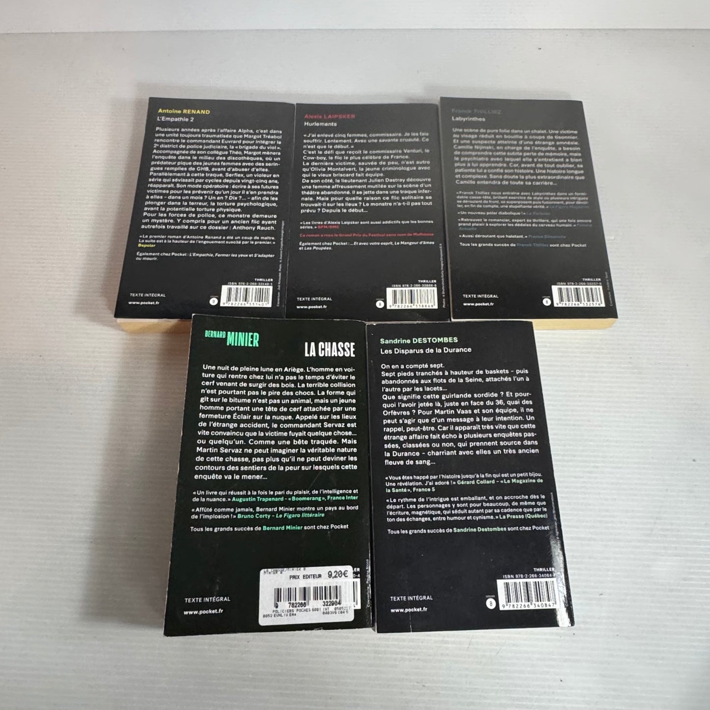 French Language Thriller Book Bundle Mixed Authors - 5 x Books (2577)