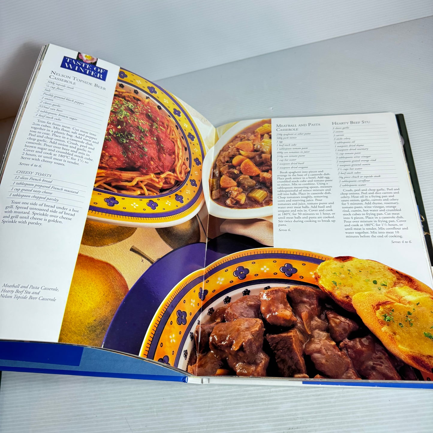 New Zealand Hardcover Cookbook Bundle x 3 : Taste of New Zealand : Winter, Country New Zealand : A Culinary Journey, The Beautiful New Zealand Cookbook - Tui Flower (2932)