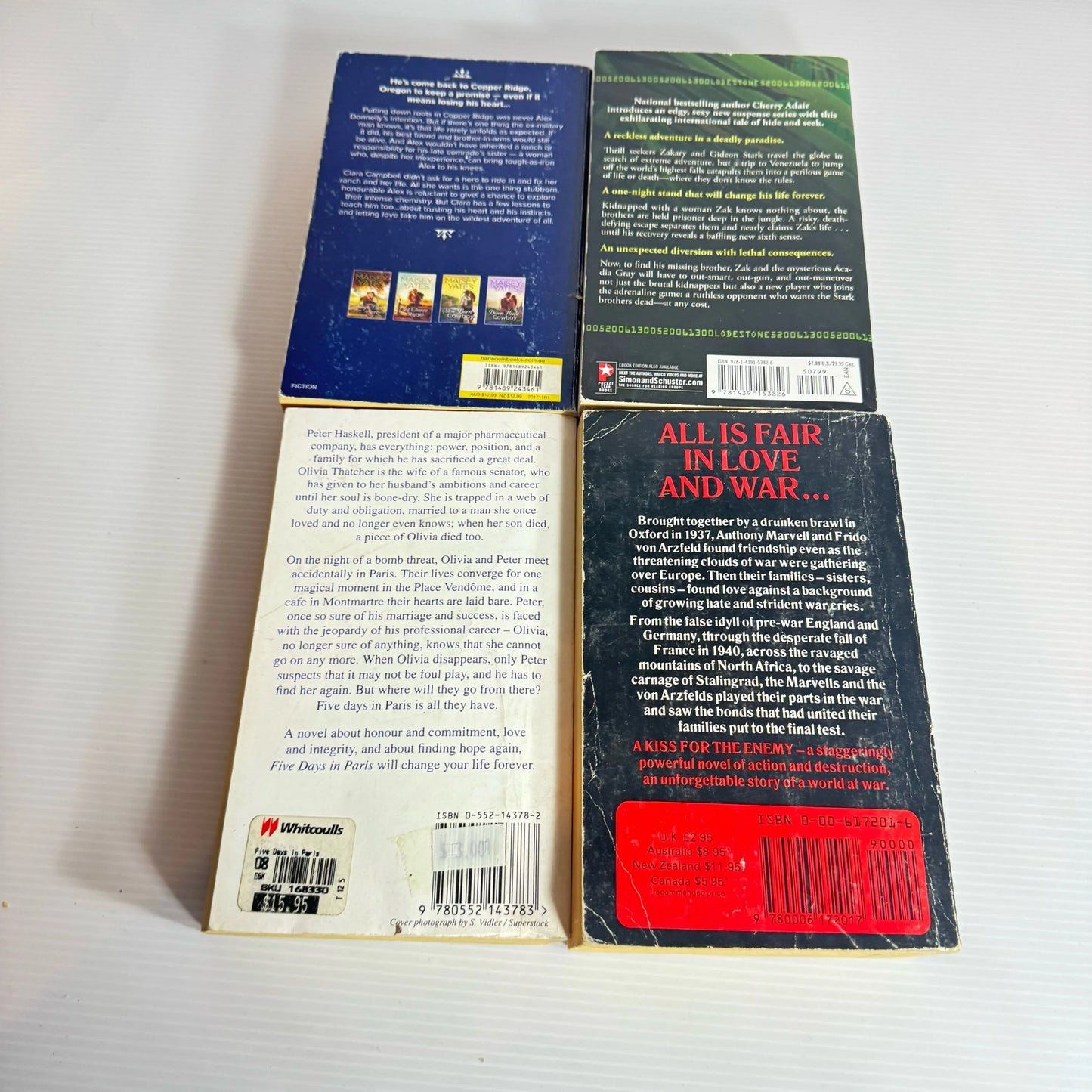 Romance Book Bundle x 4 Books : Various Authors (2231)