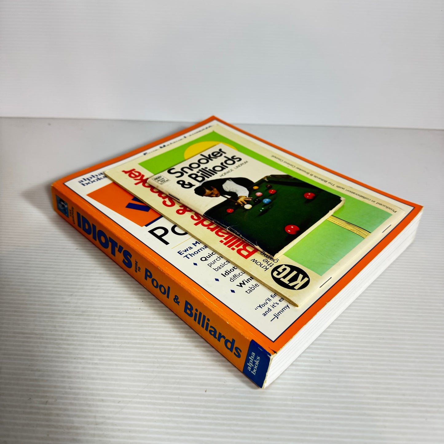 Snooker & Billiards and Pool Book Bundle x 3 Books (2508)