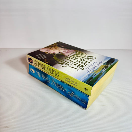 Stephanie Laurens Book Bundle x 2 : In Pursuit of Eliza Cynster & A Season for Marriage (2439)