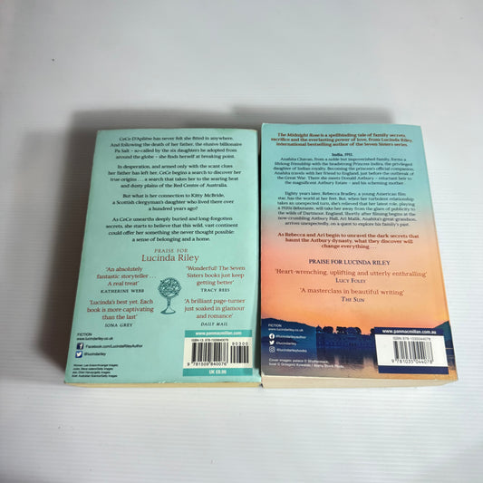 Lucinda Riley Book Bundle x 2 : The Midnight Rose & The Pearl Sister (3087)