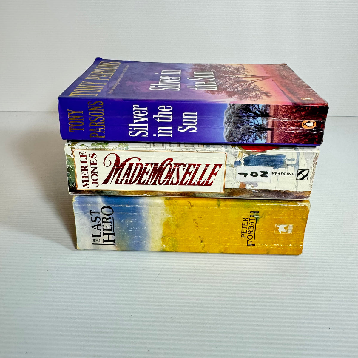 Family Saga Bundle x 3 : Silver in the Sun - Tony Parsons, The Last Hero - Peter Forbath, Mademoiselle - Merle Jones (3377)