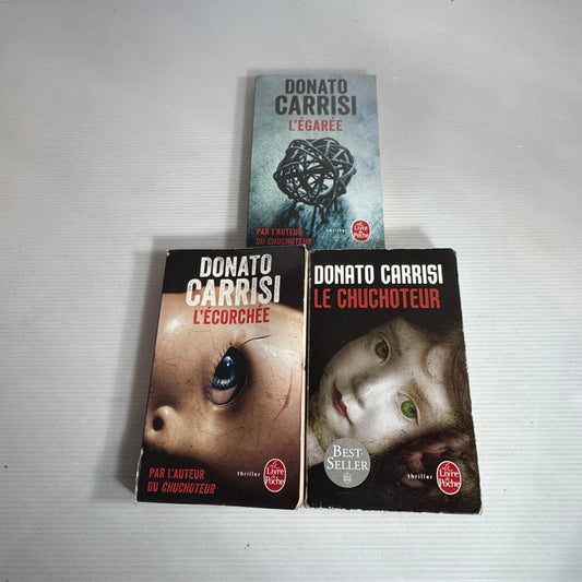 Donato Carrisi French Language Crime Book Bundle x 3 Books (2578)