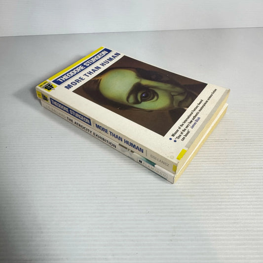 Science Fiction Book Bundle x 2 : More than Human - Theodore Sturgeon & The Atrocity Exhibition - J G Ballard (2361)