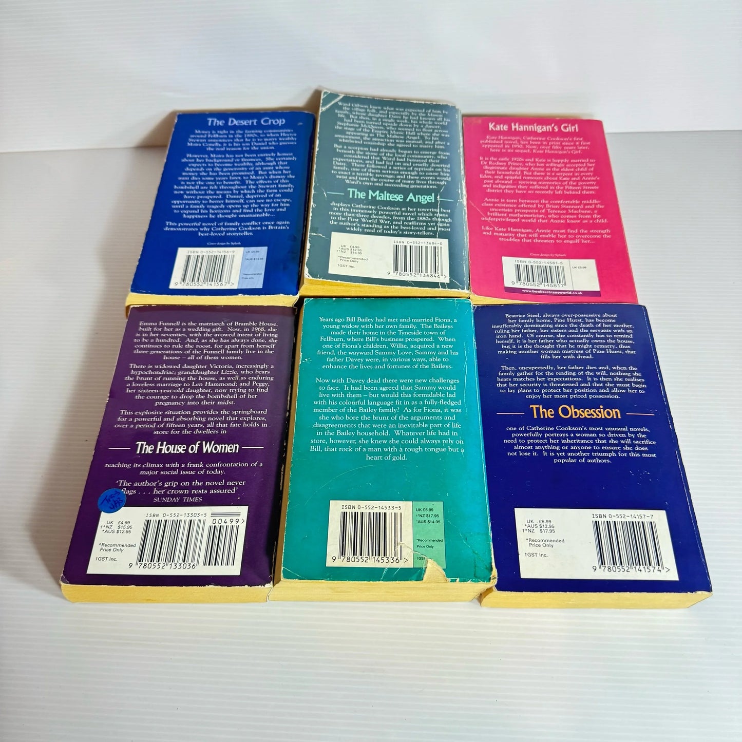 Catherine Cookson Book Bundle x 6 Books (22330
