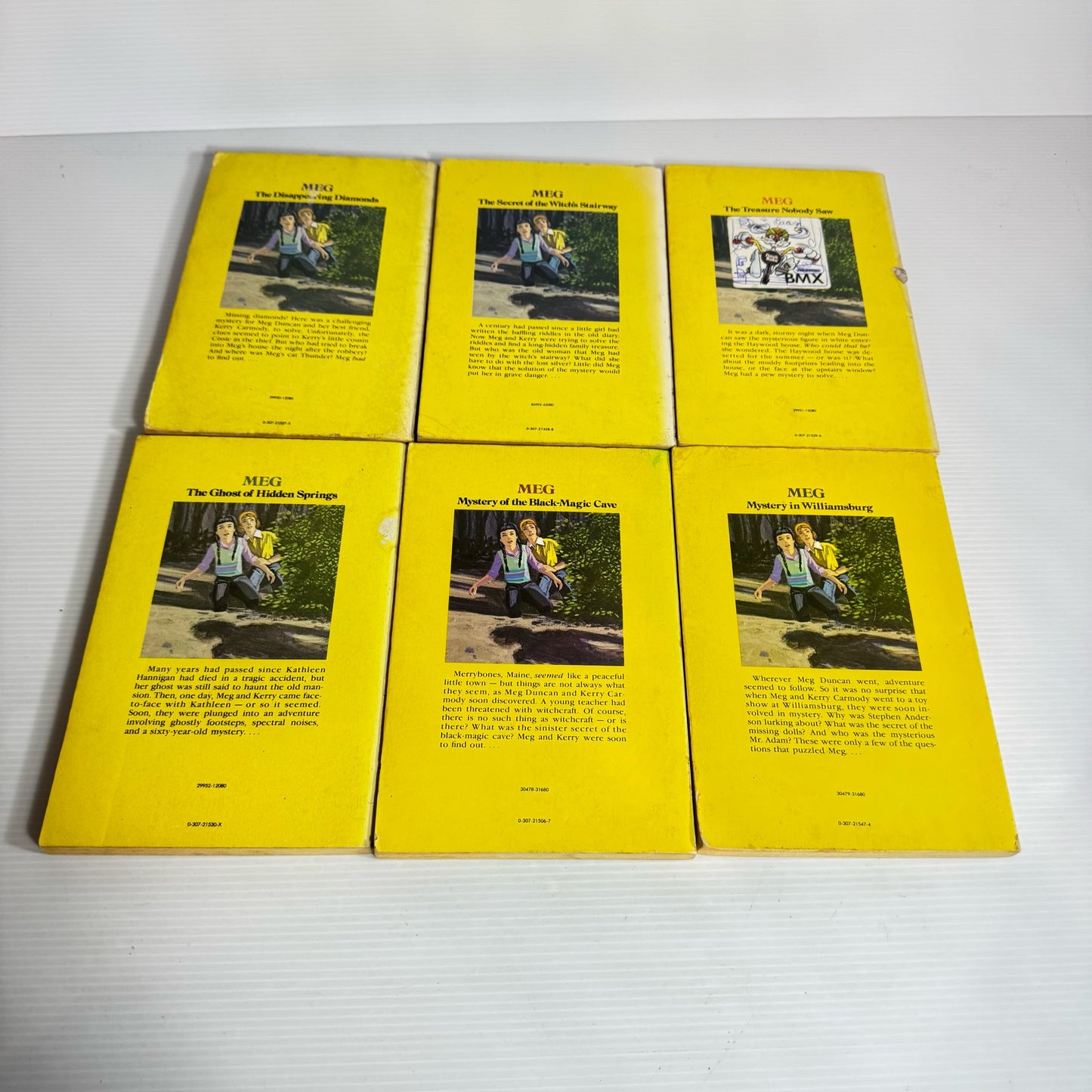 Meg Mystery Book Series, Complete 1-6 - Holly Beth Walker (Vintage 1968) (2321)