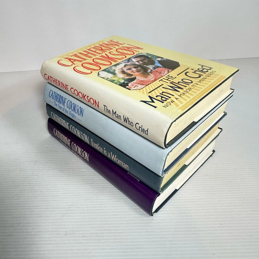 Catherine Cookson Book Bundle x 4 : Justice is a Women, The House of Women, The Man Who Cried, The Year of the Virgins. (Vintage 1992-1994) (2323)