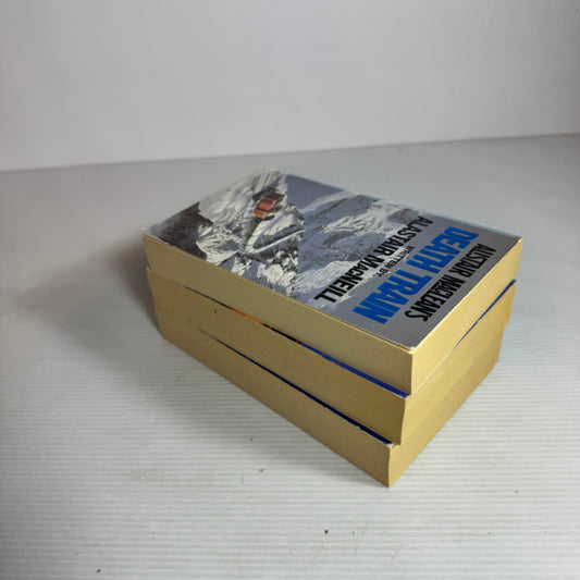 Alastair MacLean Book Bundle x 3 Books : Death Train, Code Breaker, Time of the Assassins (2566)