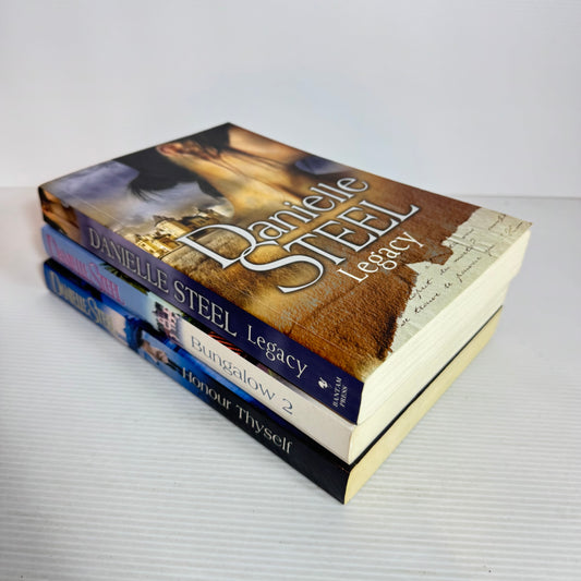 Danielle Steel Book Bundle x 3 : Legacy, Bungalow 2, Honour Thyself (2440)